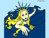 Desenho Princesa nova iorquina pintado por Bruna-2012