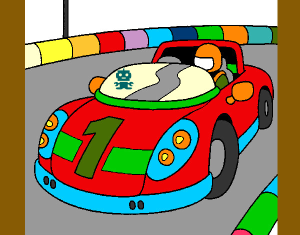 Desenho Carro de corridas pintado por raphaelfia