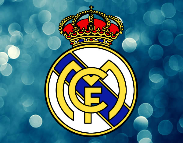 Desenho Emblema do Real Madrid C.F. pintado por Zuuh