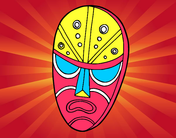 Desenho Máscara zangada pintado por kenui