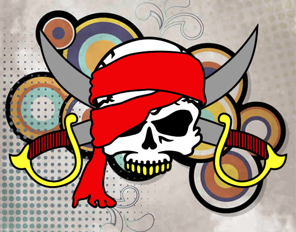 Desenho Símbolo pirata pintado por pedrohs