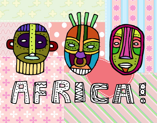 Desenho Tribos da África pintado por pedrohs