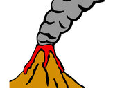 Desenho Vulcão pintado por Sta_julia