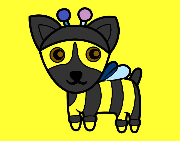 Desenho Cão-abelha pintado por clarita