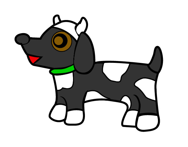 Desenho Cão-vaca pintado por clarita