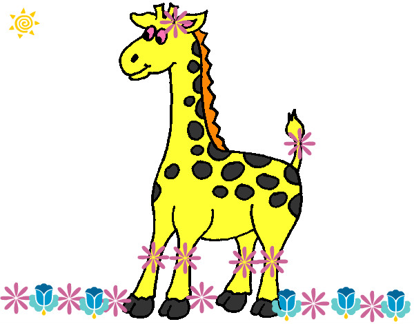 Desenho Girafa 4 pintado por GIOVANNAFA