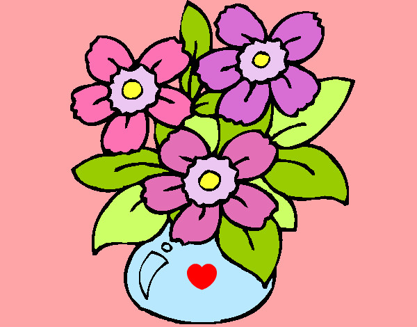 Desenho Jarro de flores pintado por Jenniffer
