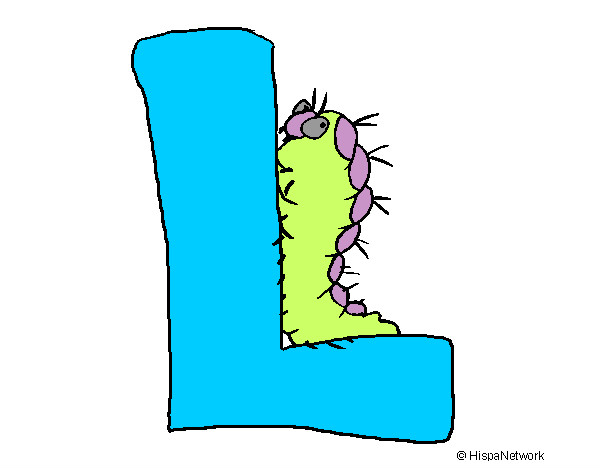 Desenho Larva pintado por Lixe
