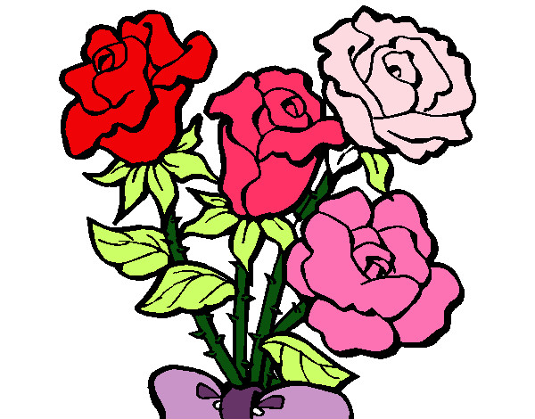 Desenho de Rosa pintado e colorido por Wanessa o dia 06 de Fevereiro do 2012