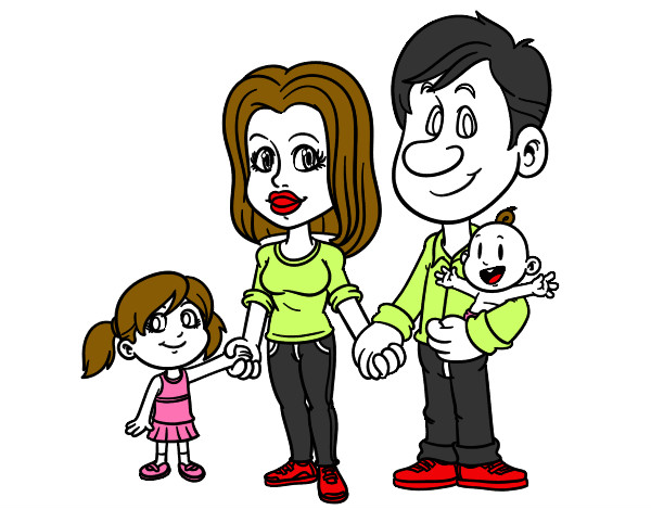 Desenho Família feliz pintado por analivia
