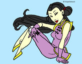 Desenho Princesa ninja pintado por reratinha