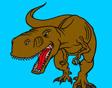 Desenho Tiranossaurus Rex aborrecido pintado por Marquinhos