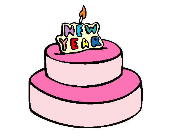 Desenho de bolo decorado pintado e colorido por Usuário não registrado o  dia 06 de Janeiro do 2020