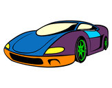 Desenho Carro esportivo pintado por bill