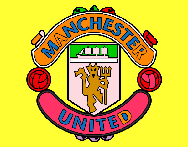 Desenho Emblema do Manchester United pintado por vans