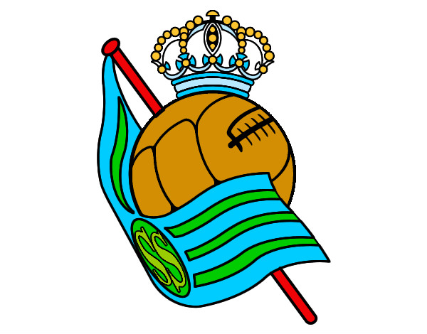 Desenho Emblema do Real Sociedad de Fútbol pintado por eduardotei