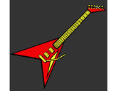 Desenho Guitarra elétrica II pintado por harold