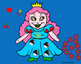 Desenho Princesa pequena pintado por FLAVIA1004