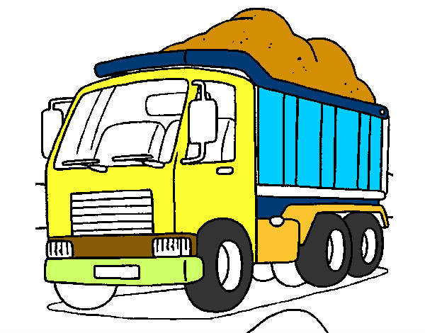 Desenho Camião de carga pintado por JP03