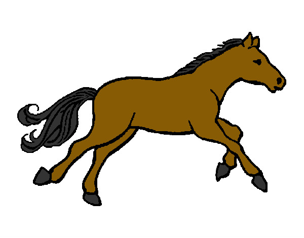 Desenho de cavalo pintado e colorido por Lili_7 o dia 20 de Março