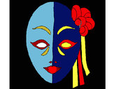 Desenho Máscara italiana pintado por Karolynna 