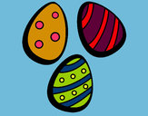 Desenho Ovos de páscoa IV pintado por Livinha 