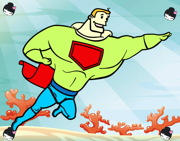 Desenho Super herói enorme pintado por lucas10