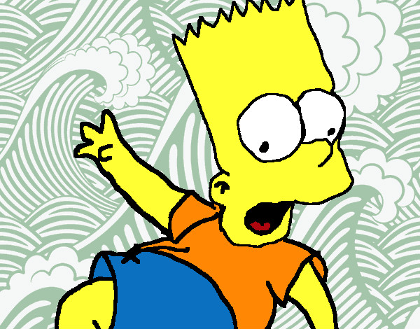 Desenho Bart 2 pintado por Benny