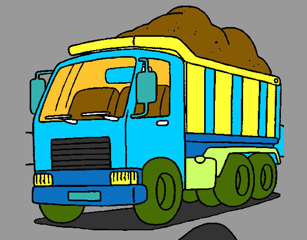 Desenho Camião de carga pintado por ricardoa