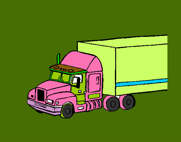 Desenho Camião trailer pintado por ricardoa