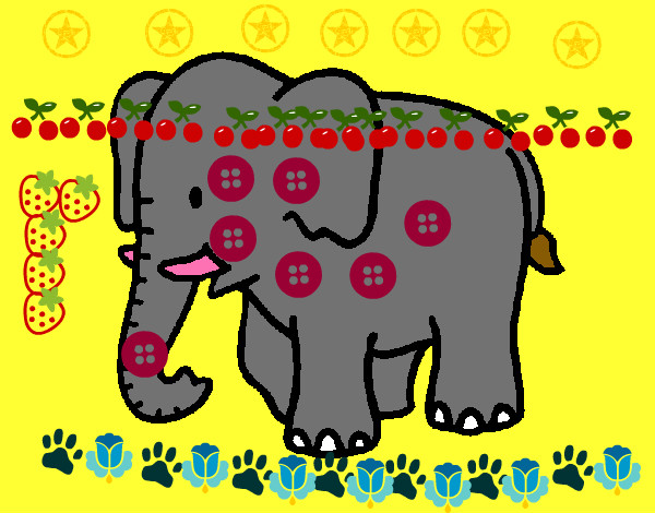 Desenho Elefante bebé pintado por ricardoa