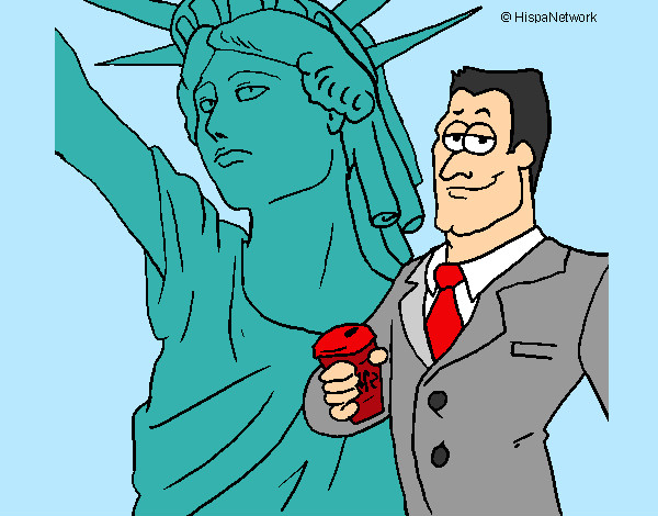 Desenho Estados Unidos da América pintado por IgorF