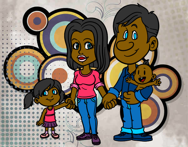 Desenho Família feliz pintado por IgorF