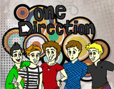 Desenho One Direction 3 pintado por clissia
