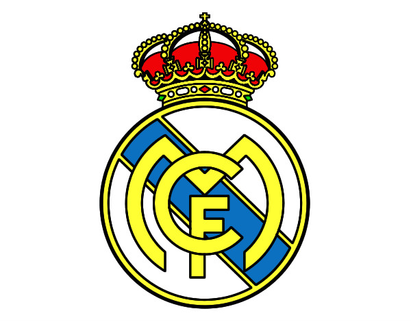 Desenho Emblema do Real Madrid C.F. pintado por ViniiQM