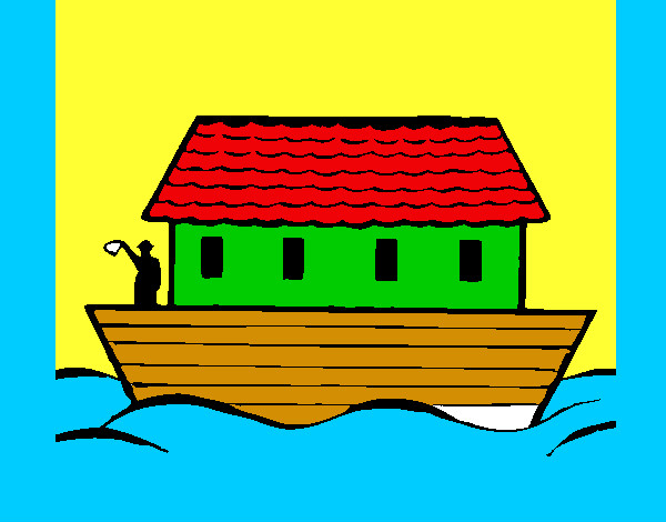 Desenho Arca de Noé pintado por Biel2005