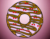 Desenho Donut pintado por aloany