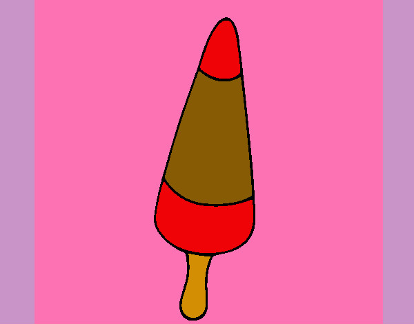 Desenho Gelado cone pintado por JuliaBarao