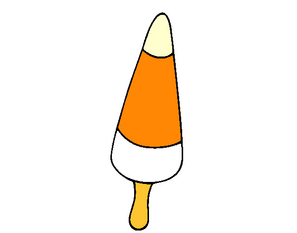 Desenho Gelado cone pintado por Loli
