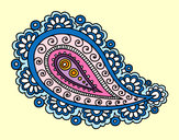 Desenho Mandala lágrima pintado por betinha
