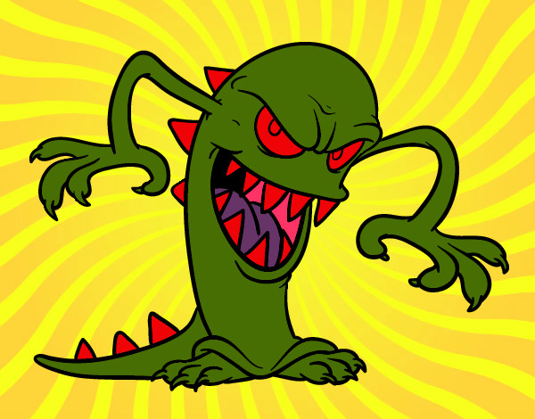 Desenho Monstro malicioso pintado por miguelf