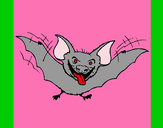 Desenho Morcego com a língua de fora pintado por JuliaBarao