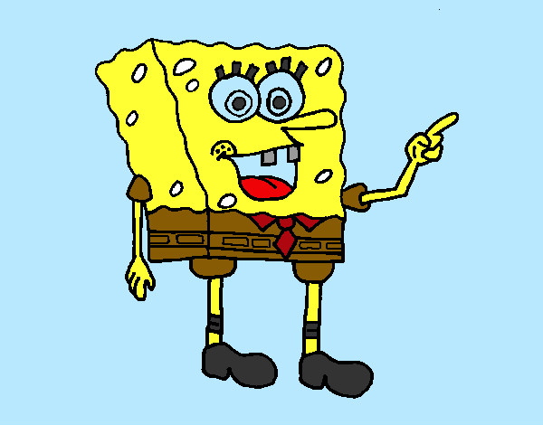Desenho SpongeBob 5 pintado por Nadim