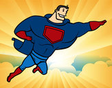 Desenho Super herói enorme pintado por wwwclaudia