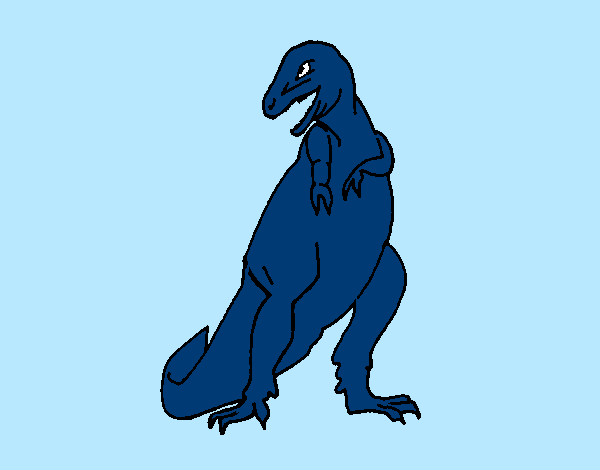 Desenho Tiranossauro rex pintado por Nadim