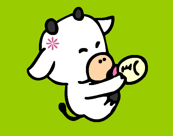 Desenho Vaca bebé pintado por Jenniffer