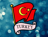 Desenho Bandeira da Turquia pintado por rafacris