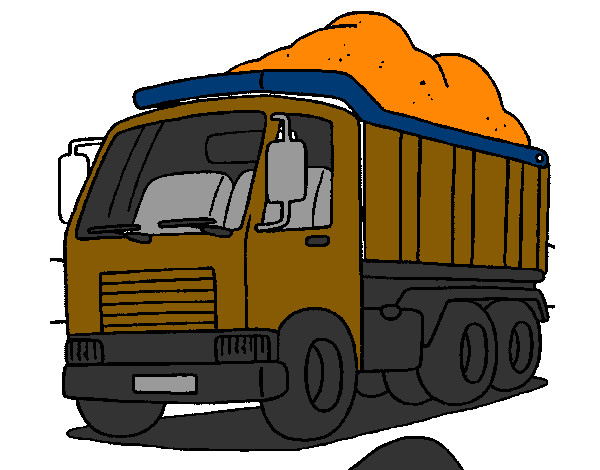Desenho Camião de carga pintado por matheuslim