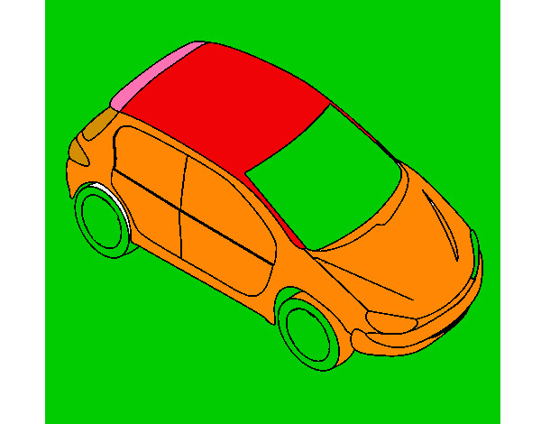 Desenho Carro visto de acima pintado por leandrix
