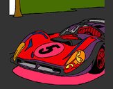 Desenho Automóvel número 5 pintado por pingo 